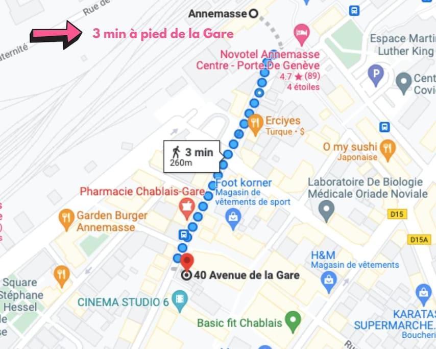 Green Cocon - Gare Annemasse A 3Min-Geneve Acces Direct Екстер'єр фото